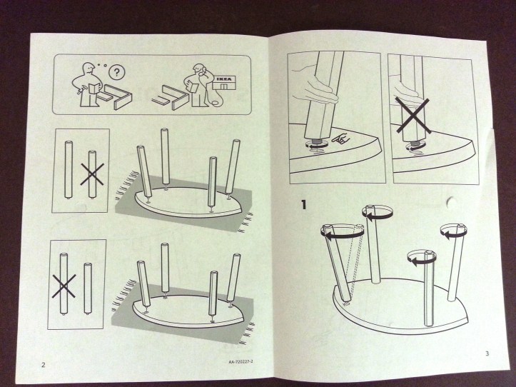 IKEA Stockholm, monteringsanvisning
