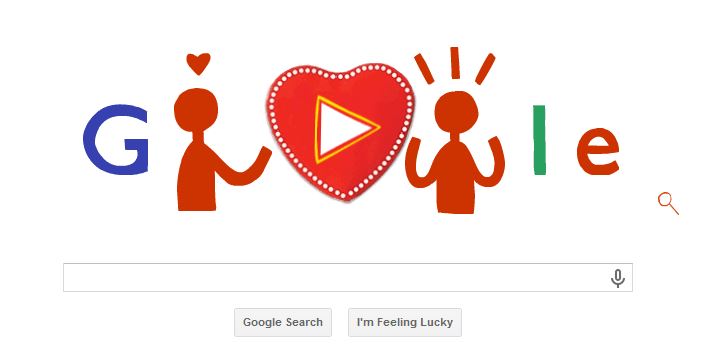 Valintine's google doodle