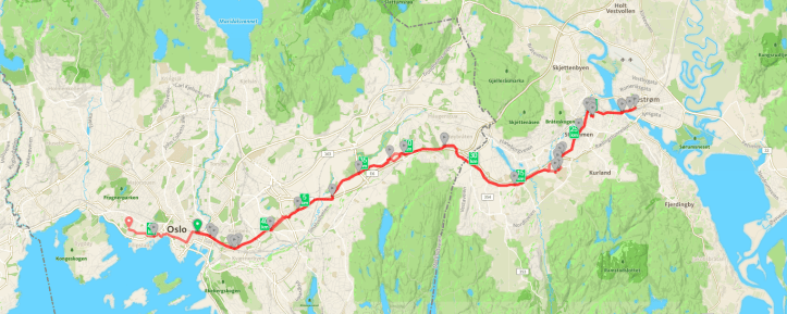 46 km Lillestrøm